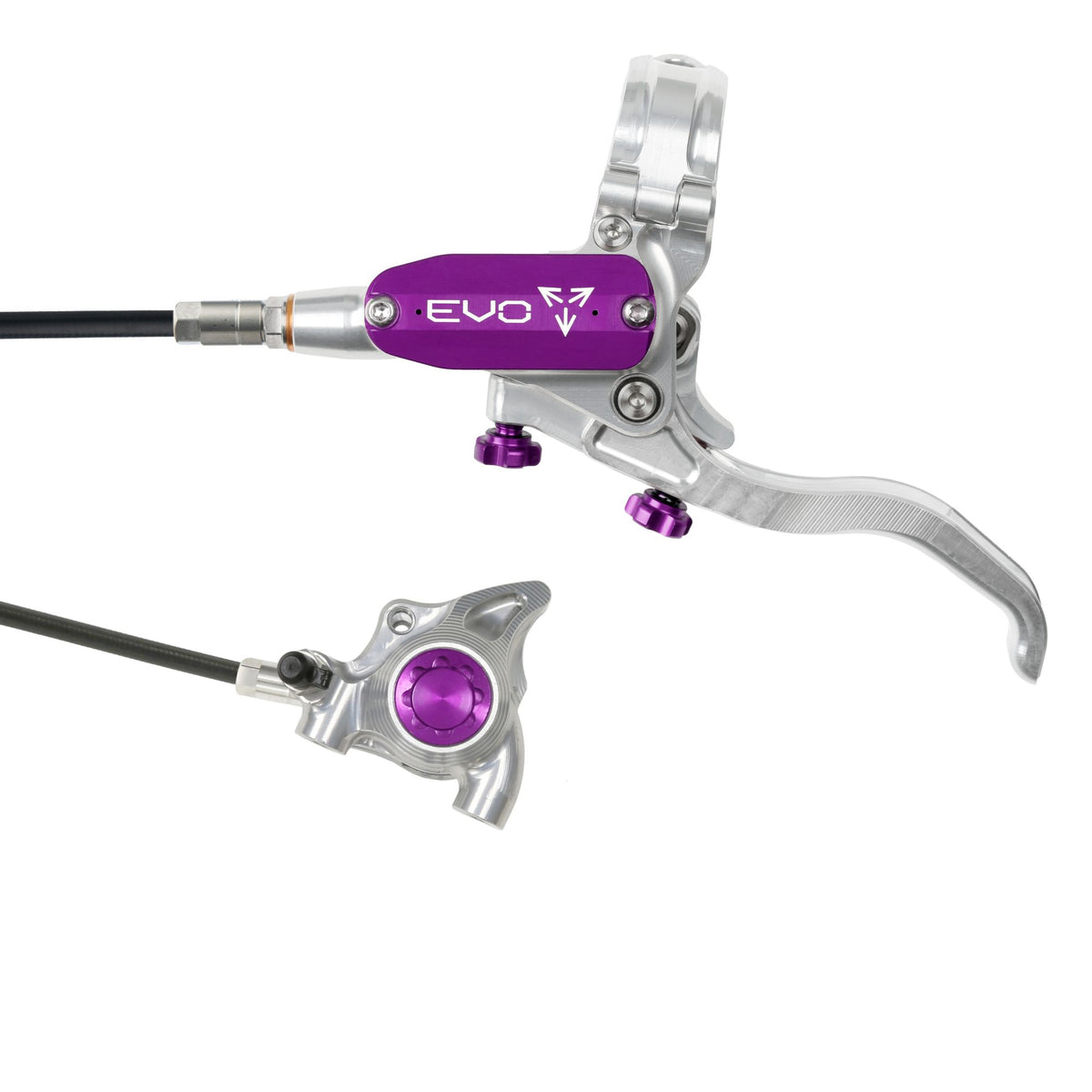 Hope Brake Evo X2 FM No Rotor RH- Silver/Purple