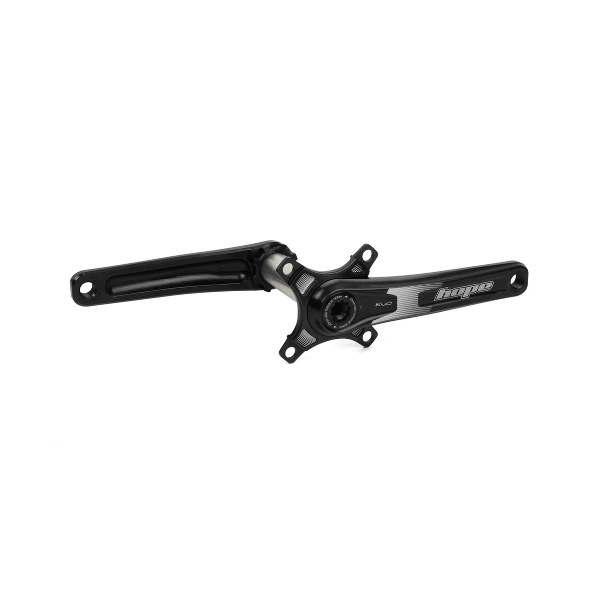 Hope Crankset EVO Single Spider 83mm 135mm Black