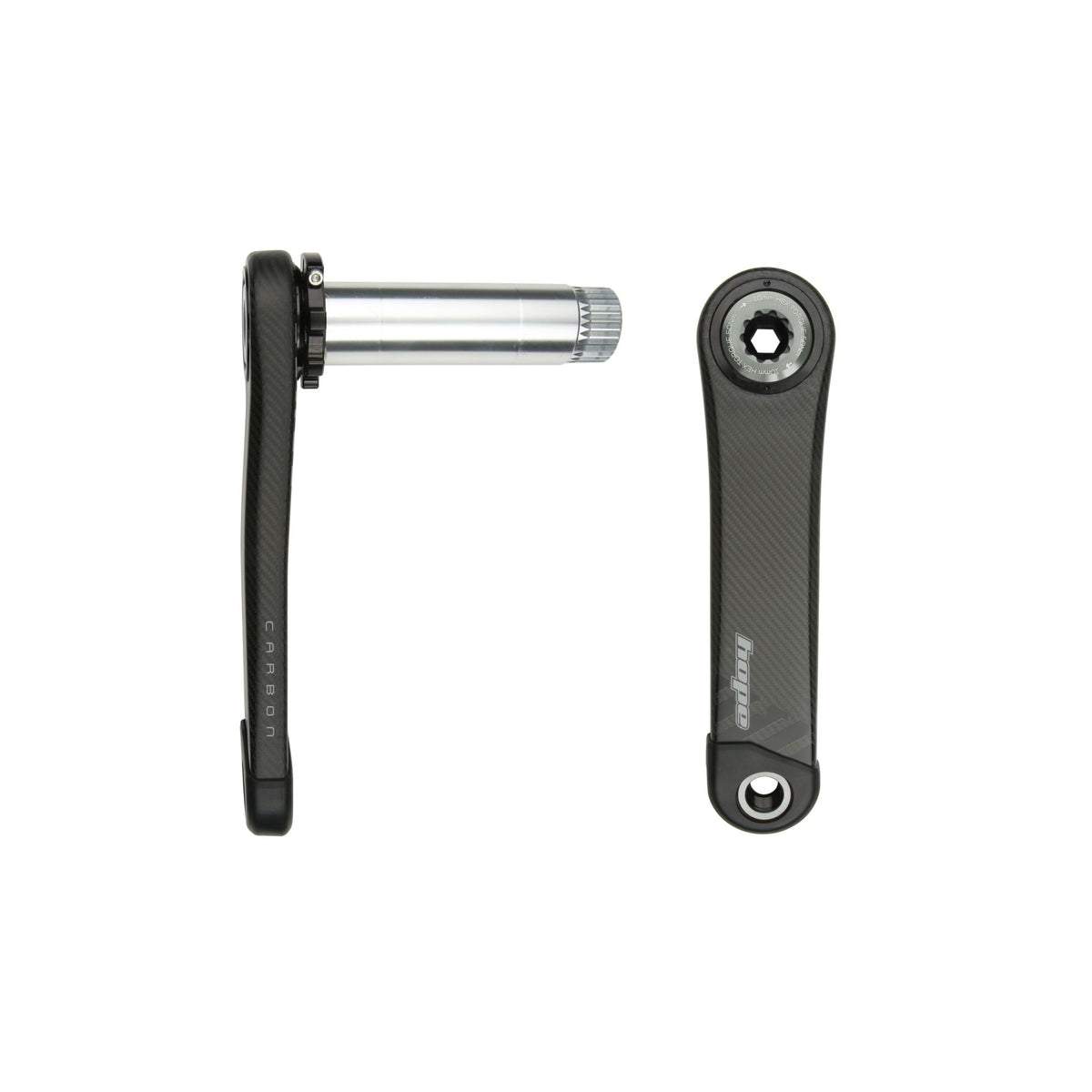 Hope RX Carbon Crankset 68MM 165MM Smoke