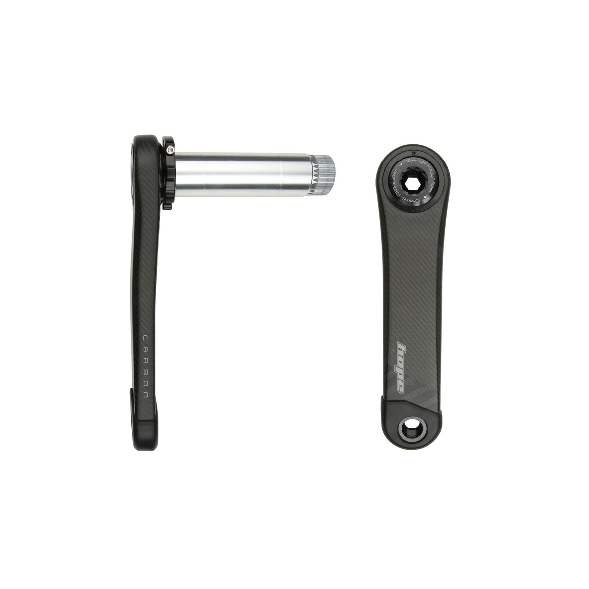 Hope RX Carbon Crankset 68MM Wide 165MM BLACK
