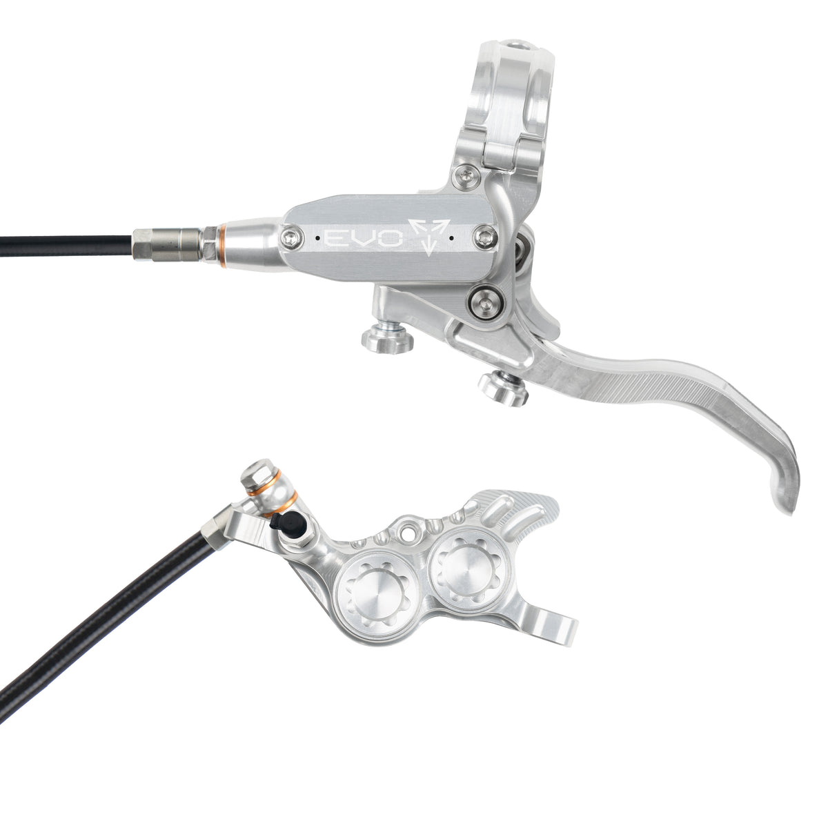 Hope Brake EVO GR4 No Rotor LH- Silver/Silver