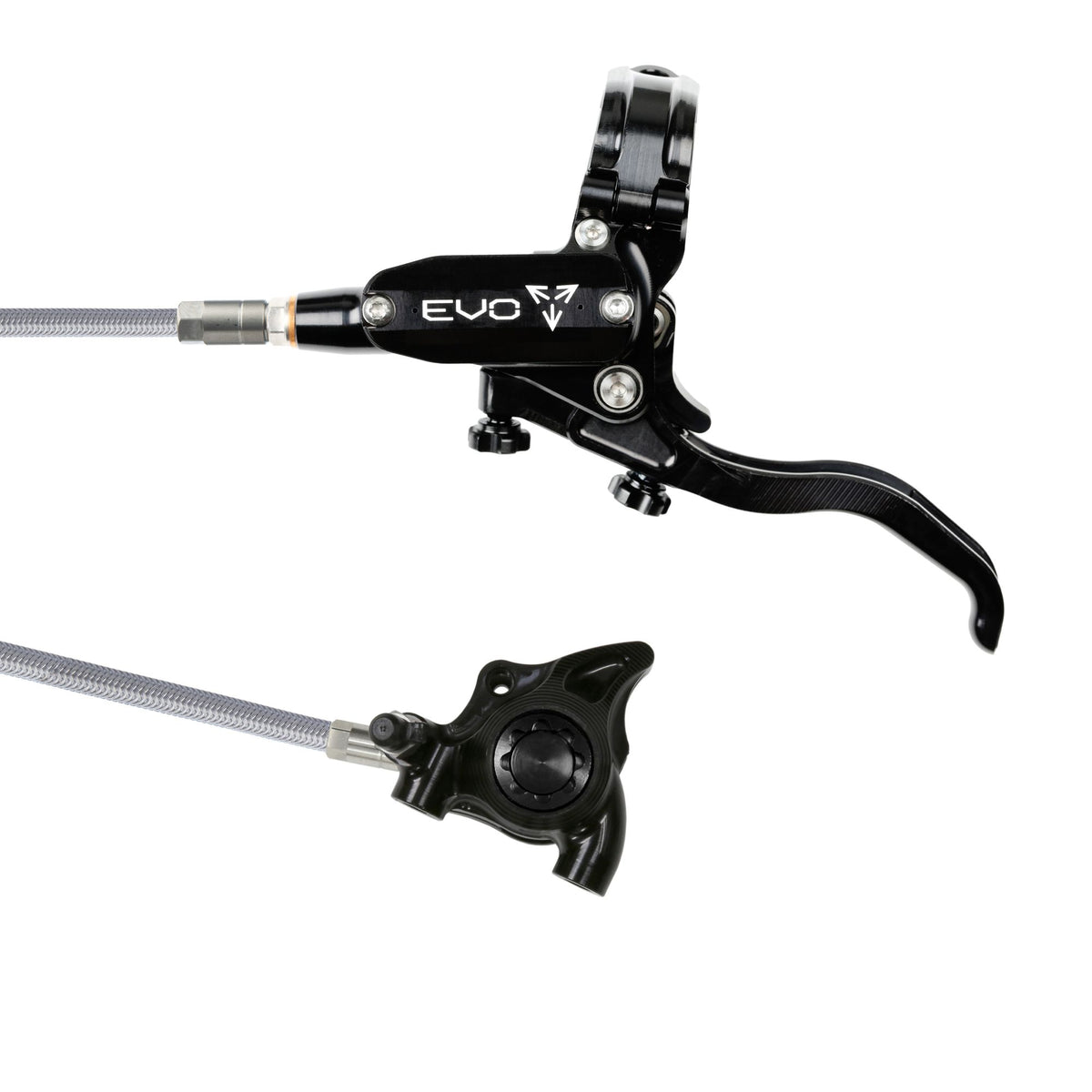 Hope Brake Evo X2 FM No Rotor Braided LH- Black/Black