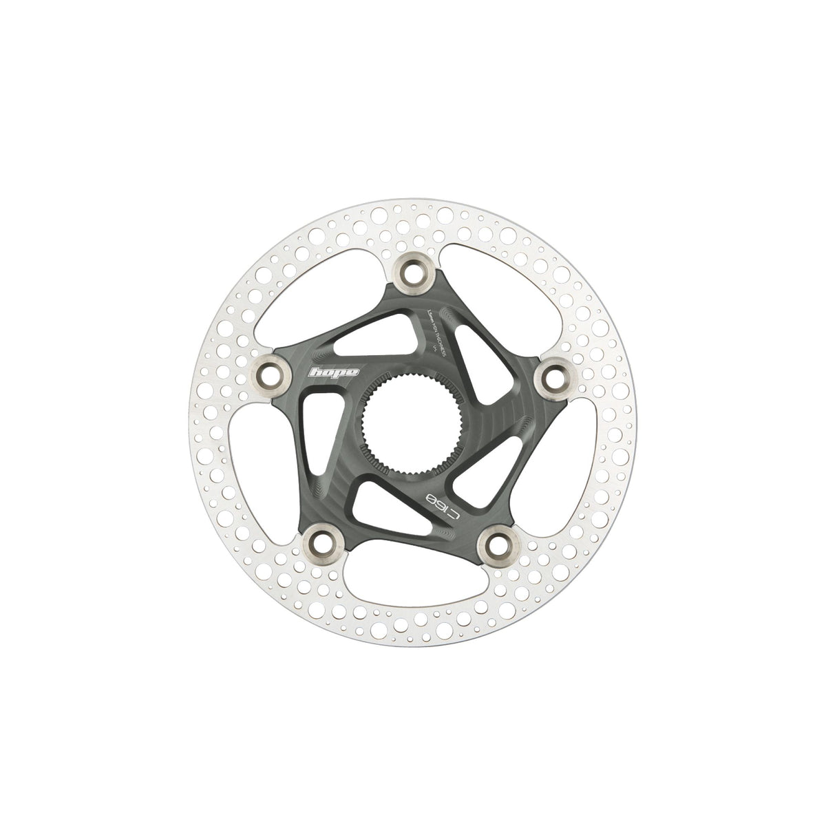 Hope Part Brake Disc RX Centre Lock 160mm Smoke