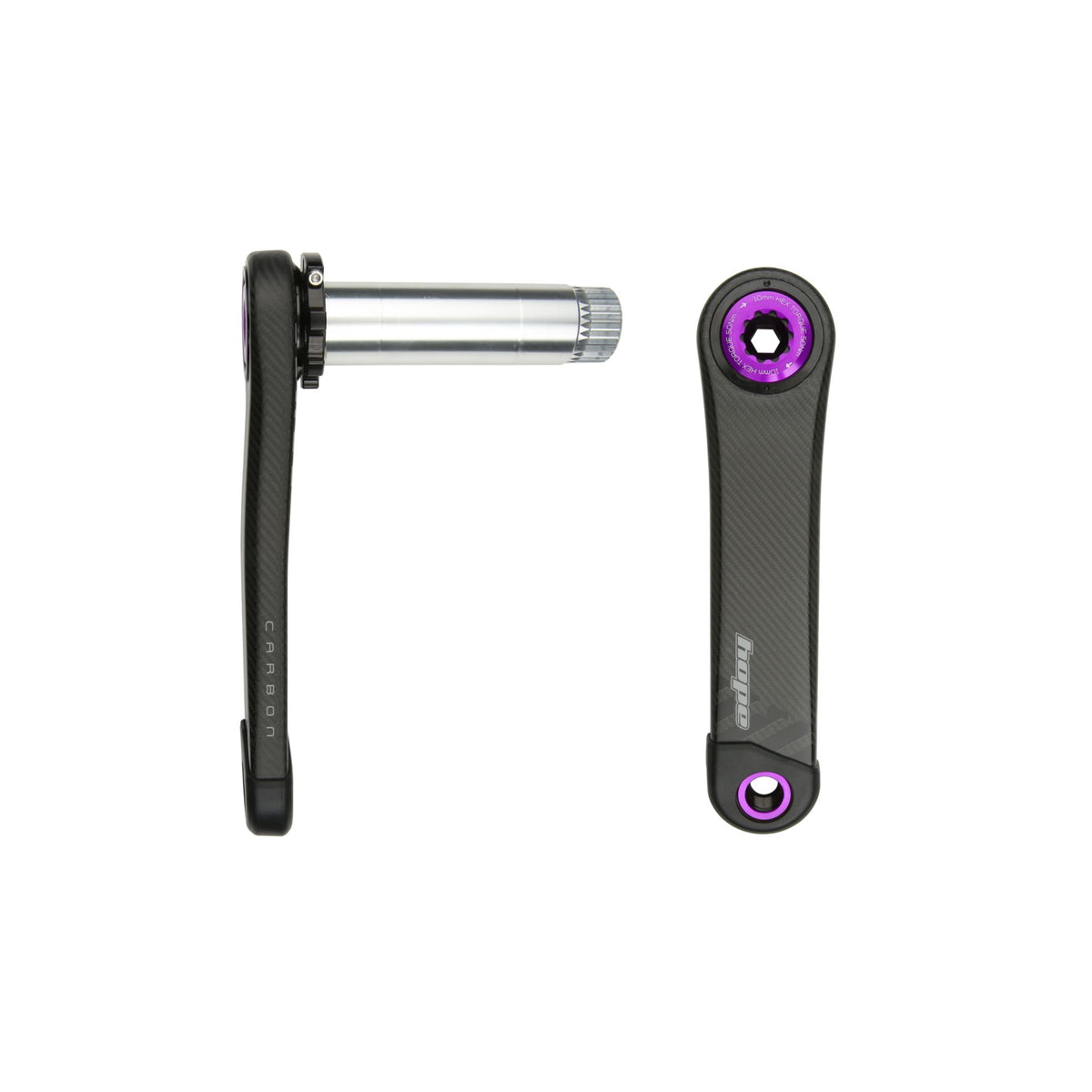 Hope RX Carbon Crankset 68MM 175MM PURPLE