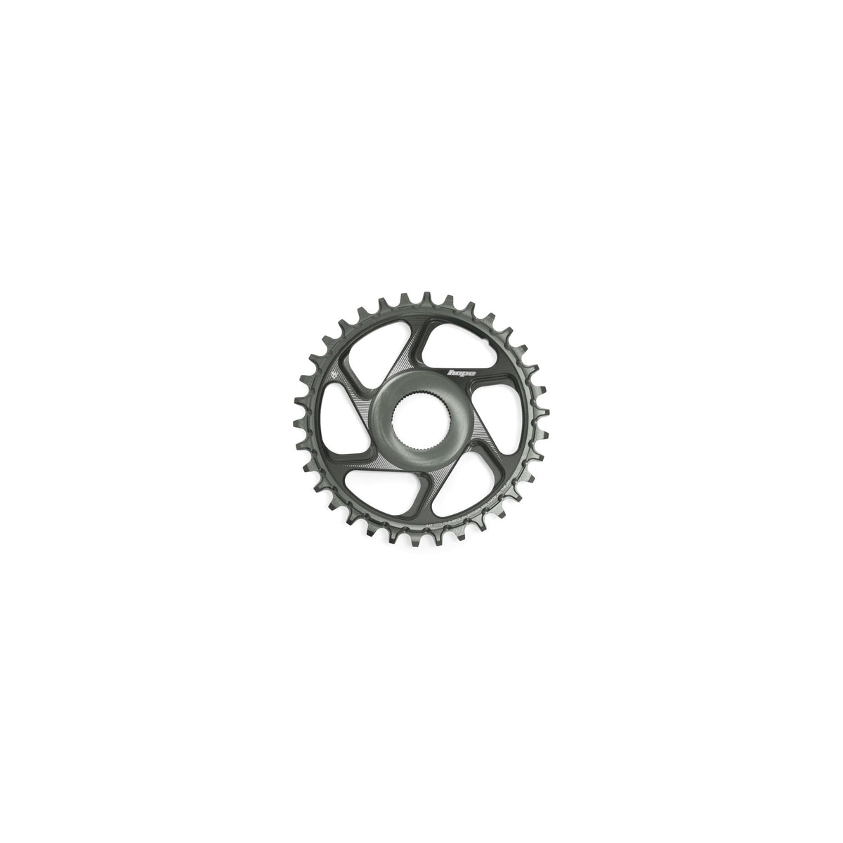Hope Chainring Spiderless 34T R22 E Bike SH Smoke