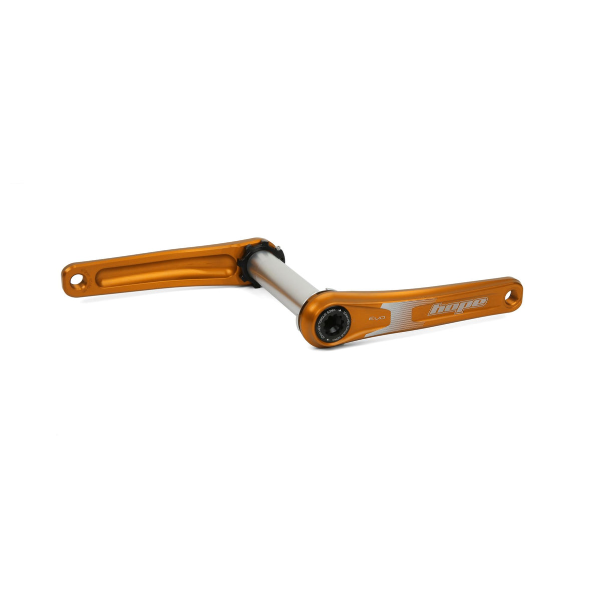 Hope Crankset EVO No Spider 120mm Fat 135mm Orange