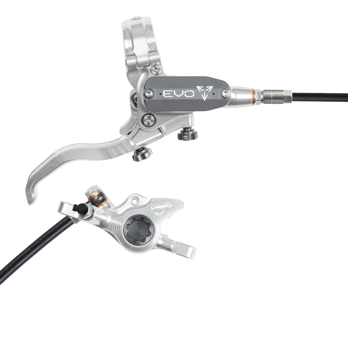 Hope Brake EVO X2 No Rotor RH- Silver/Smoke