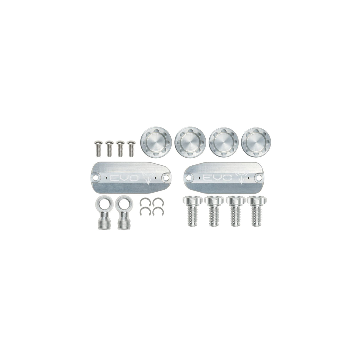 Hope Part Brake Evo TR4 Custom Kit Pair- Silver