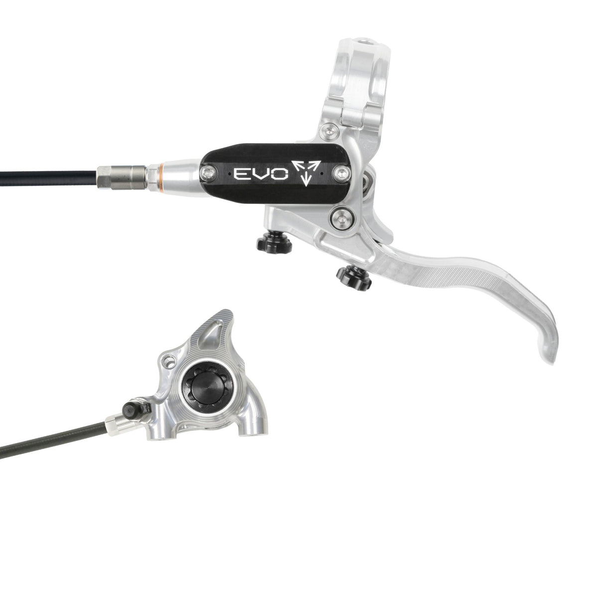 Hope Brake Evo X2 FM No Rotor Braided RH- Silver/Black