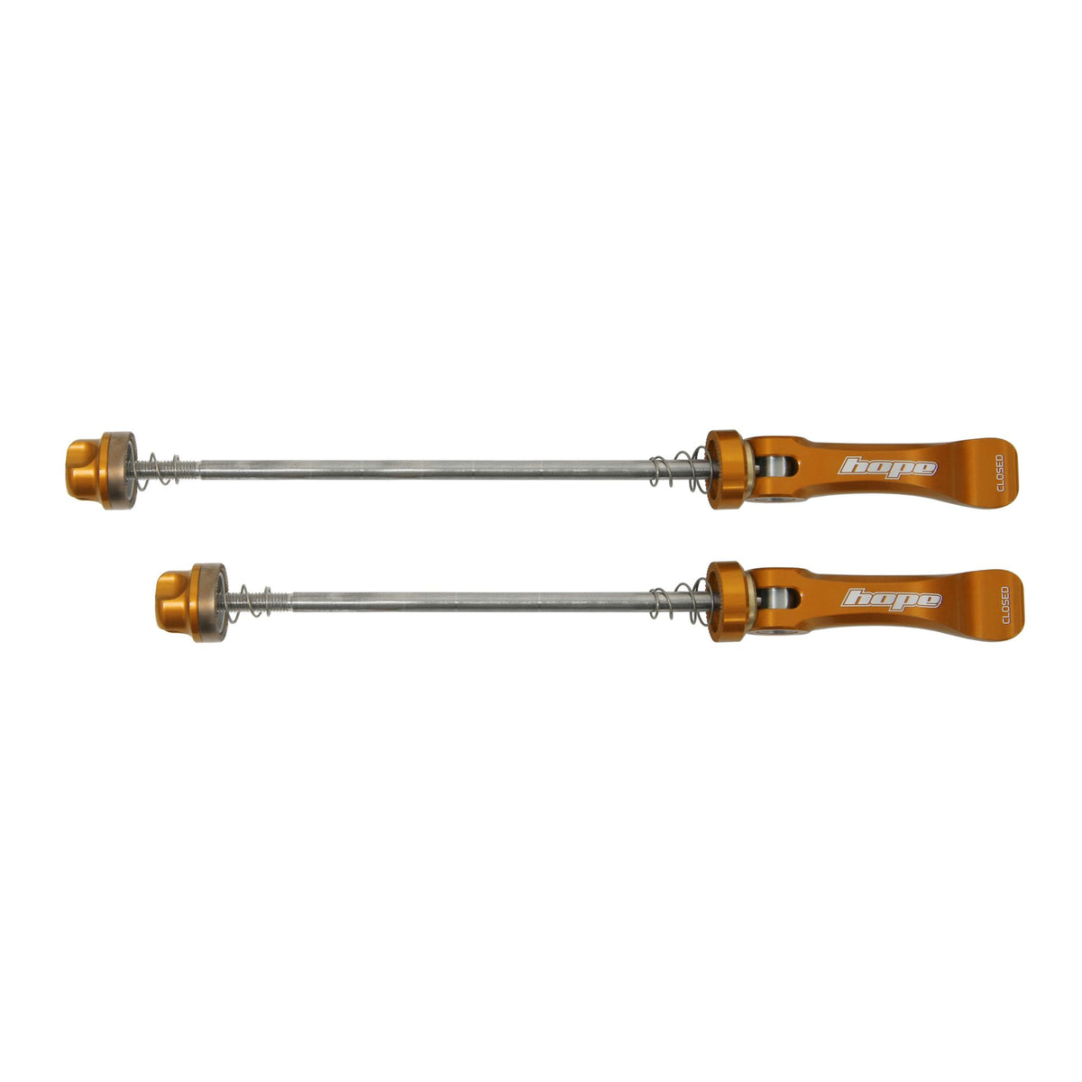 Hope Quick Release Skewer 130mm Road Pair Orange
