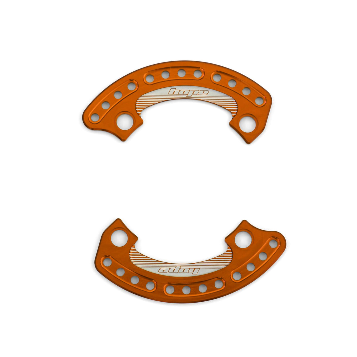 Hope Bash Guard 1-4 Plate 104mm 34T Pair Orange