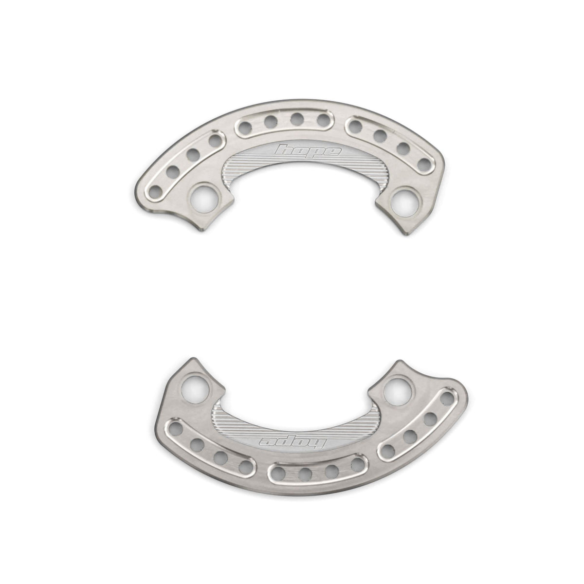 Hope Bash Guard 1-4 Plate 104mm 34T Pair Silver
