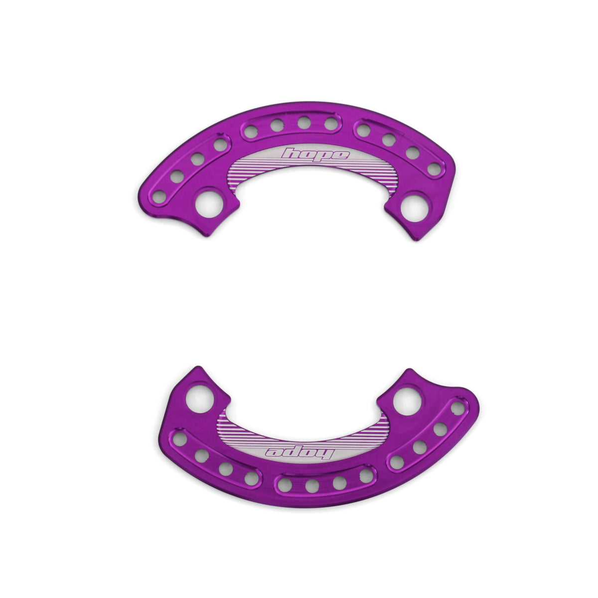 Hope Bash Guard 1-4 Plate 104mm 36T Pair Purple