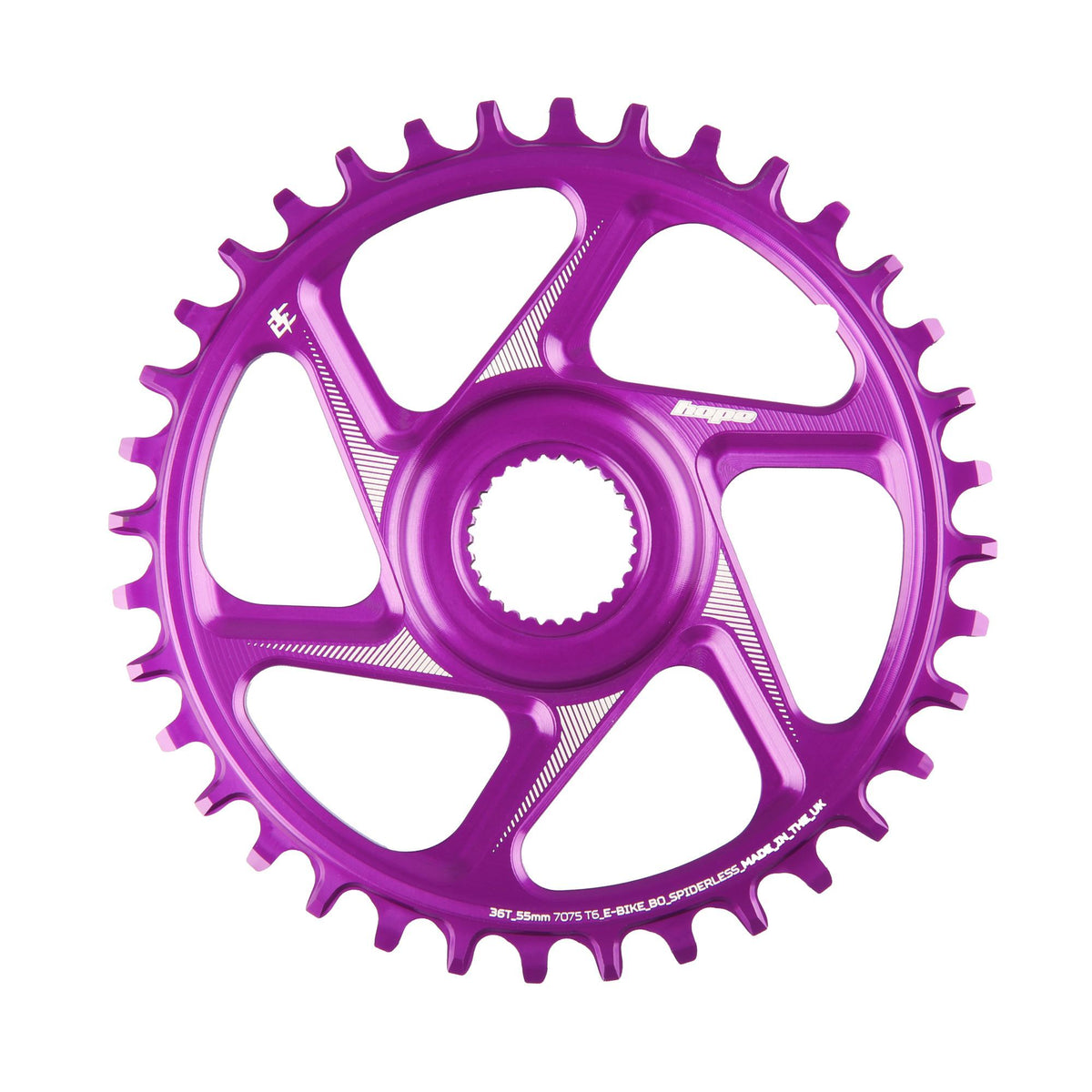 Hope - Plateau à montage direct 36T R22-pour vélo électrique Bow-Violet