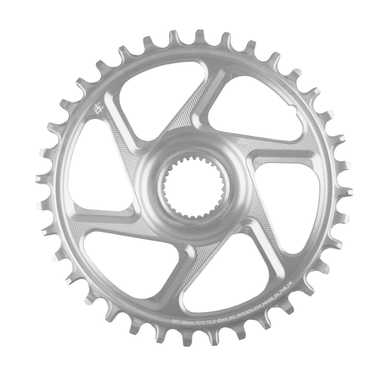 Hope - Plateau à montage direct 36T R22-pour vélo électrique Bow-Argent