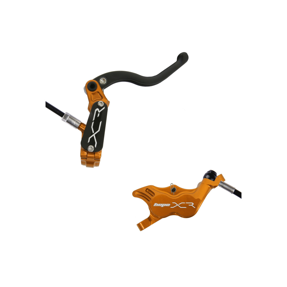 Hope - Frein arrière XCR Pro E4 - sans disque - Orange - Main droite