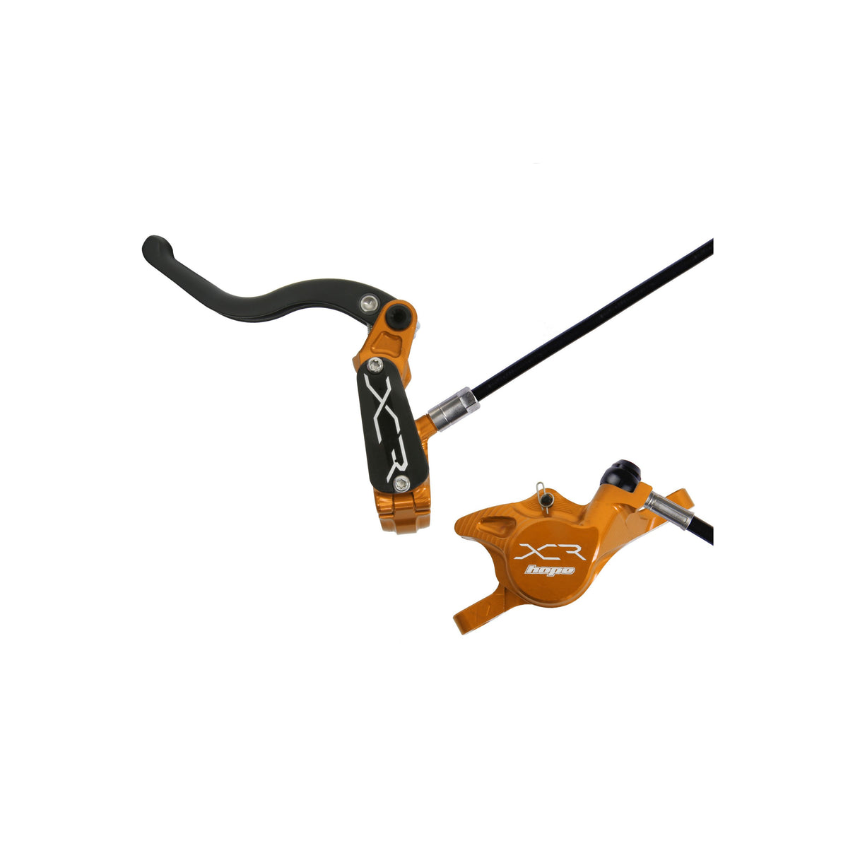 Hope - Frein avant XCR Pro X2 - sans disque - Orange - Main gauche