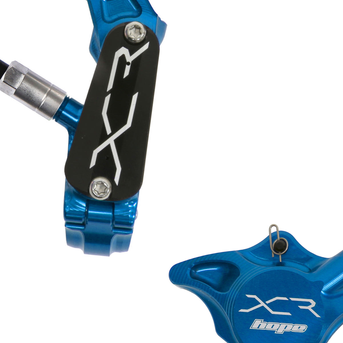Hope - Frein arrière XCR Pro X2 FM - sans disque - Bleu - Main droite