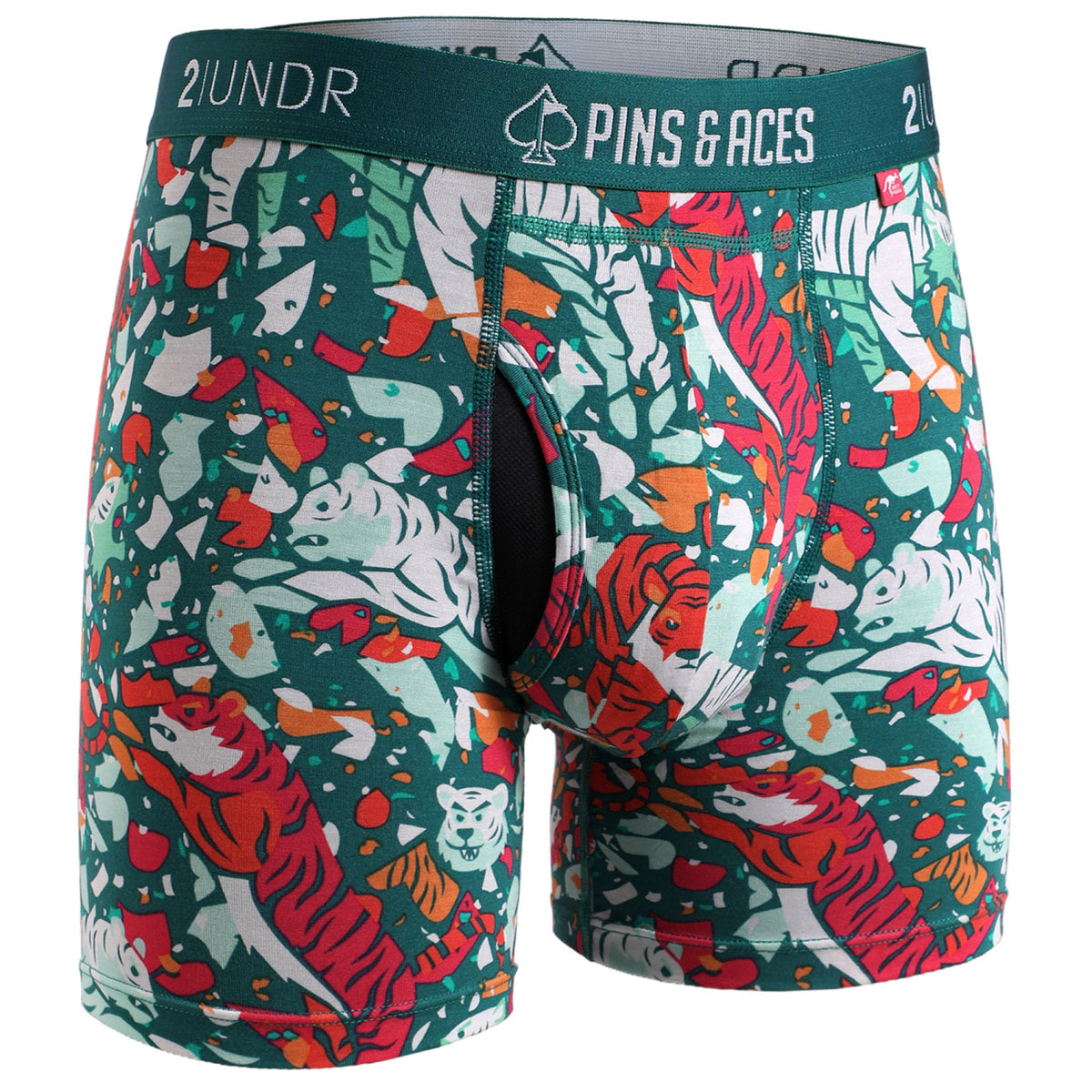 2UNDR x P&A Swing Shift 6'' Box Briefs- Tiger Shatter
