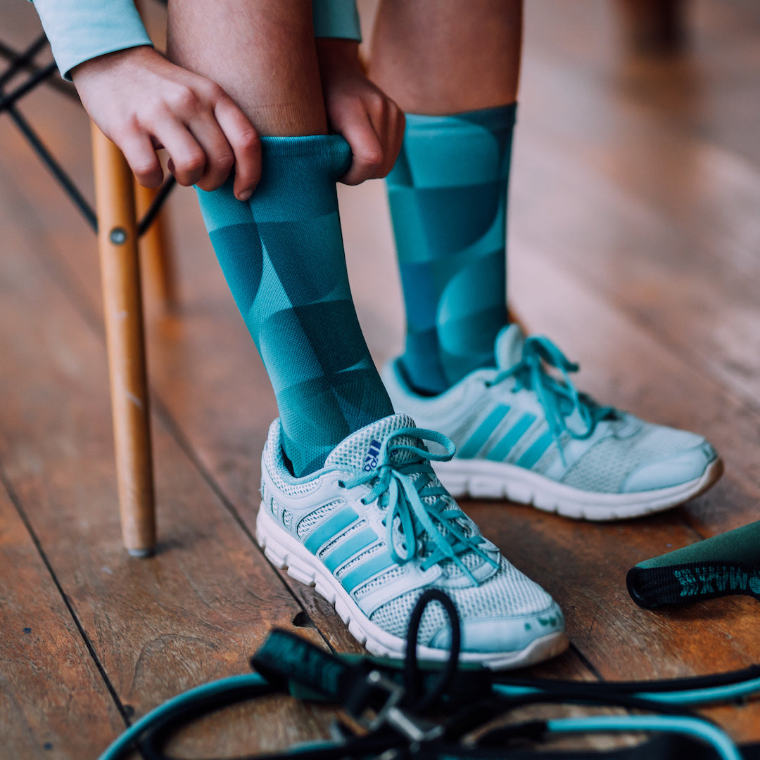 Solid Teal Socks