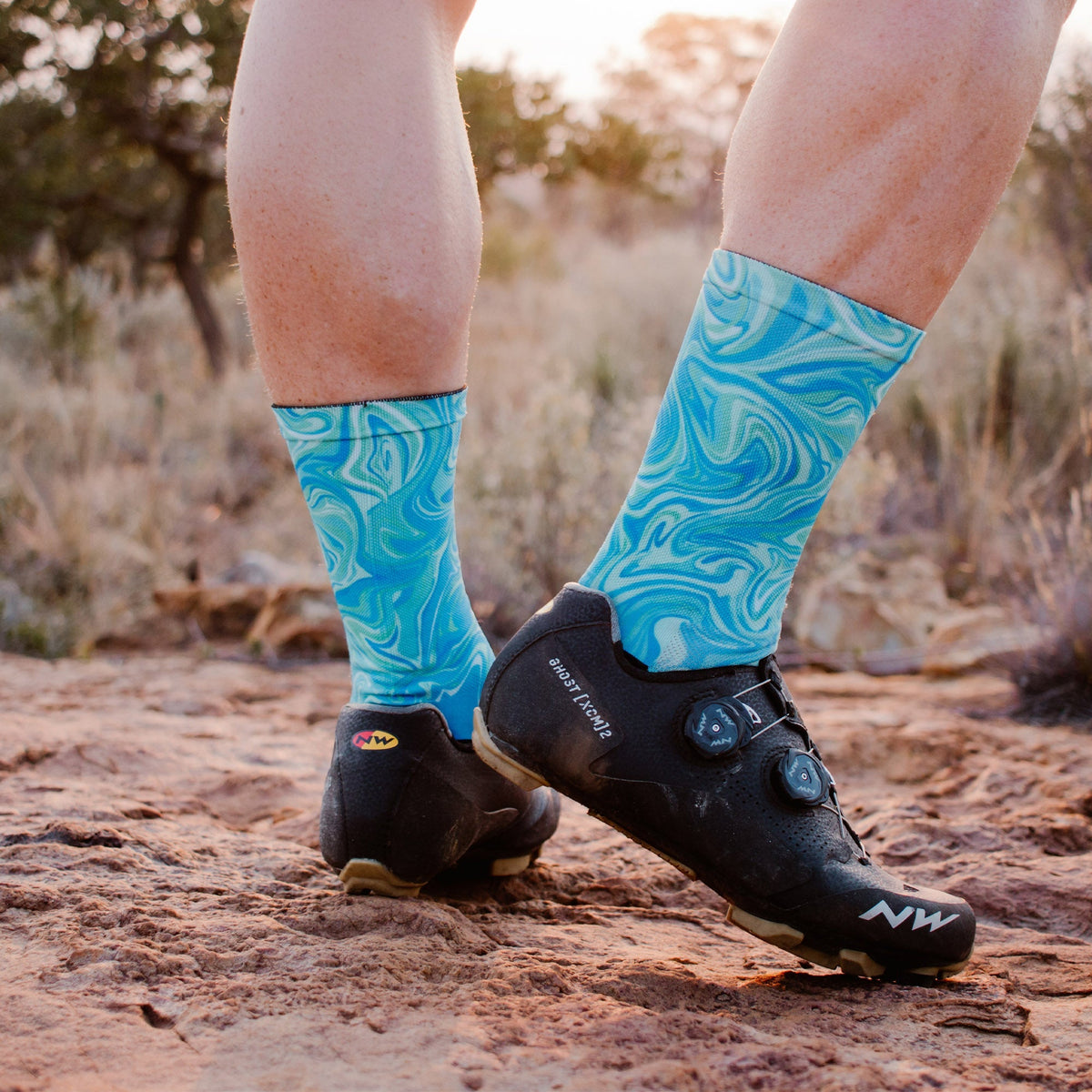 Marble Blue Socks