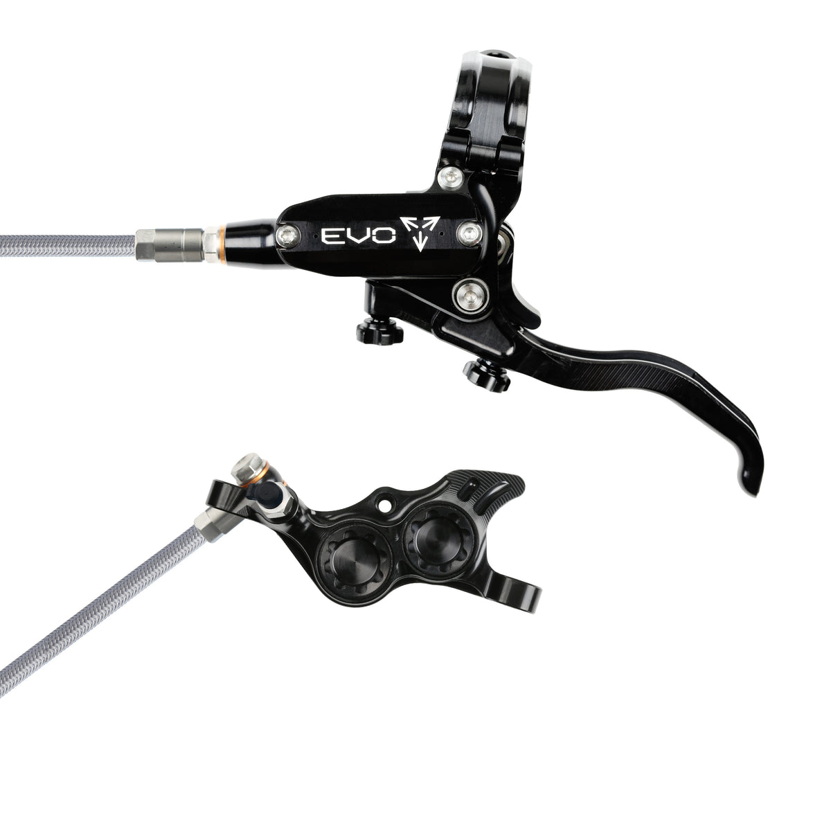 Hope Brake EVO TR4 No Rotor BRAIDED LH- Black/Black