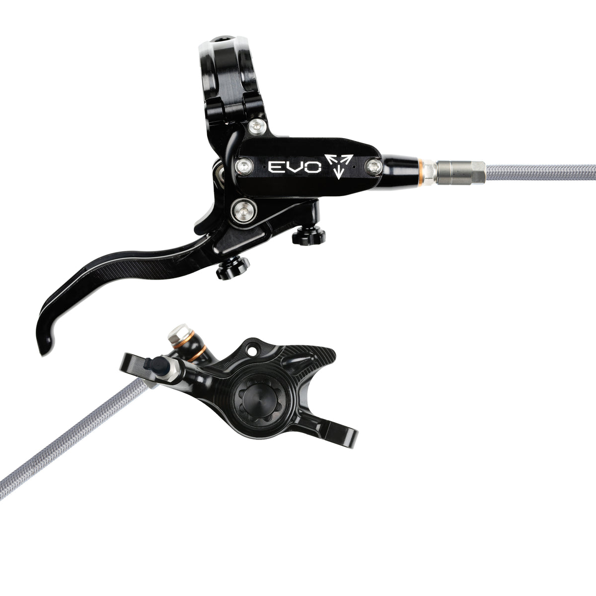 Hope Brake EVO X2 No Rotor BRAIDED RH- Black/Black