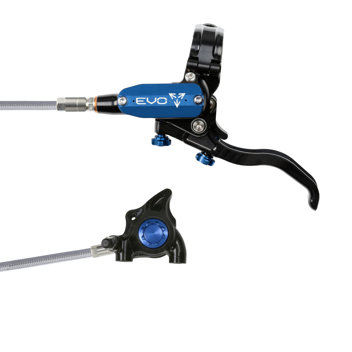 Hope Brake Evo X2 FM No Rotor Braided LH- Black/Blue