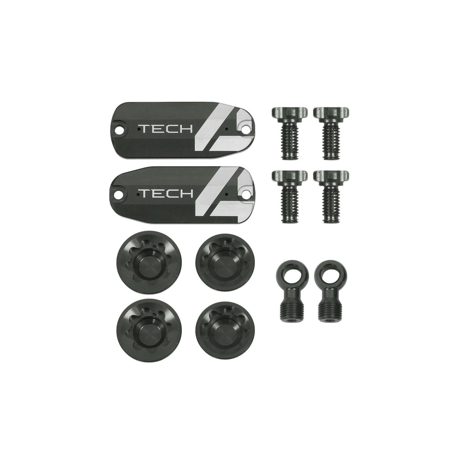 Hope Part Brake Tech 4 V4 Custom Kit Pair Smoke