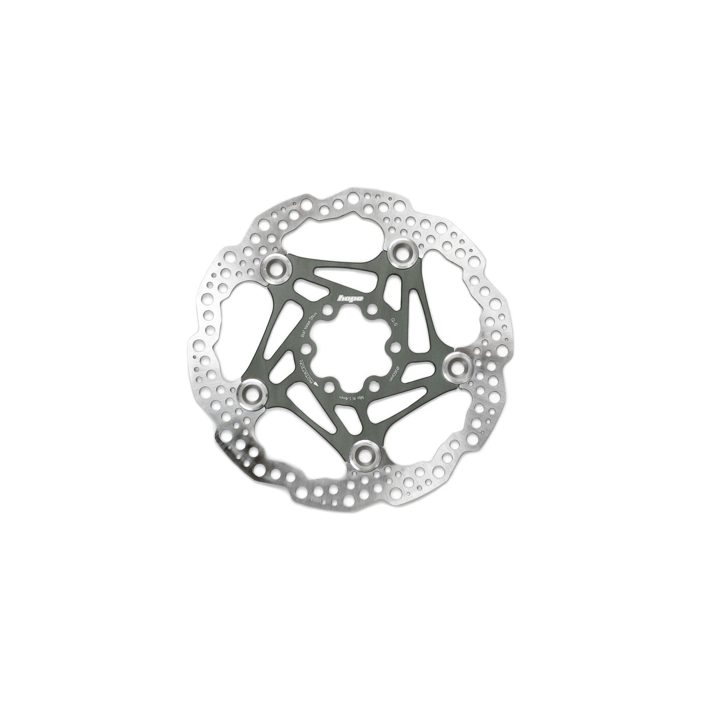 Hope Part Brake Disc Floating 220mm 6 bolt Smoke