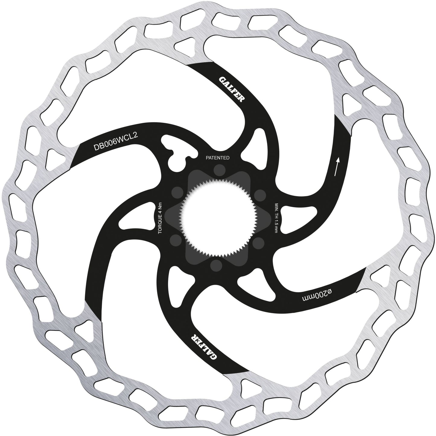 Brake Rotor MTB Center-Lock System 200x2MM