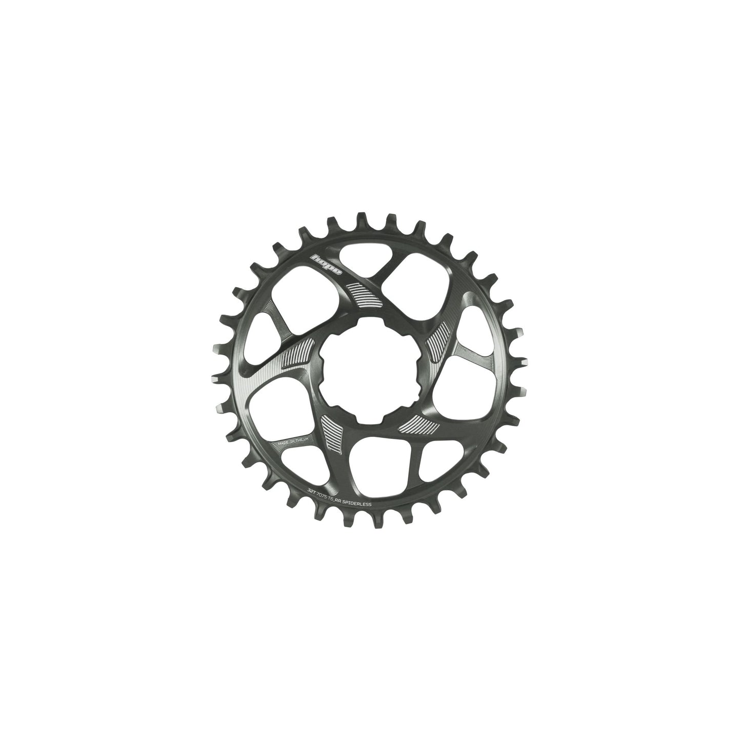 Hope Chainring Spiderless 34T R22 Smoke