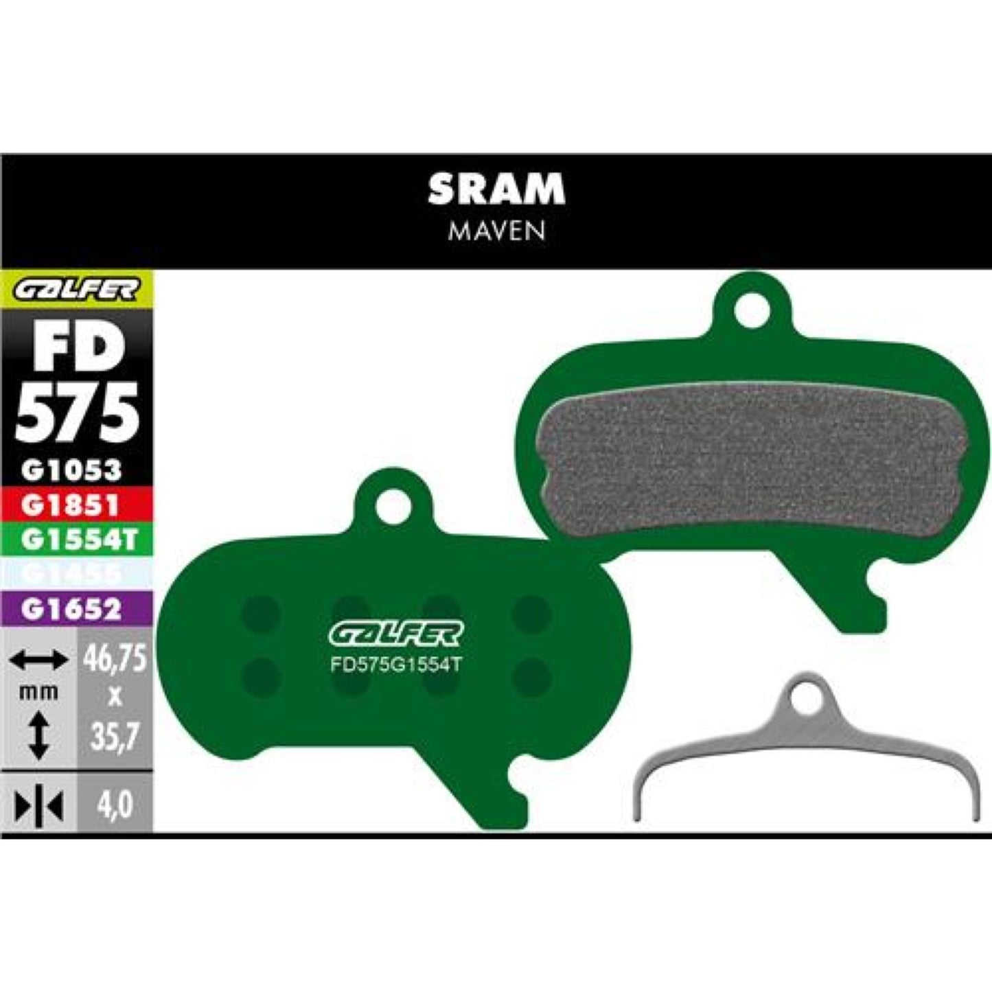 Plaquette de frein SRAM Maven Pro