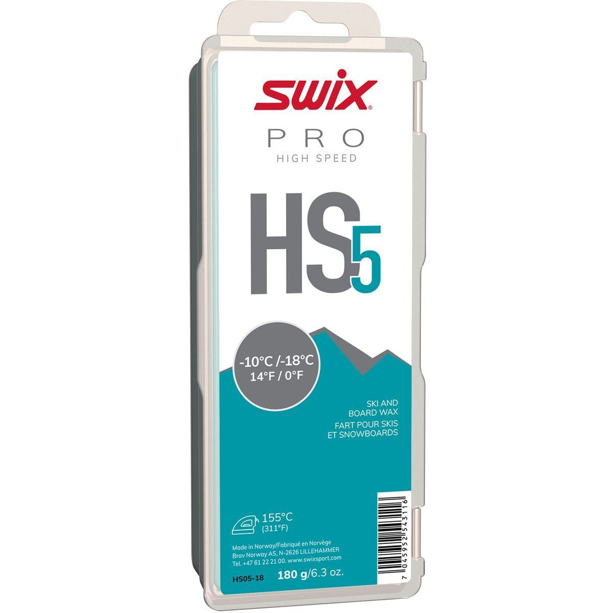 HS5 Turquoise glide wax, 180g