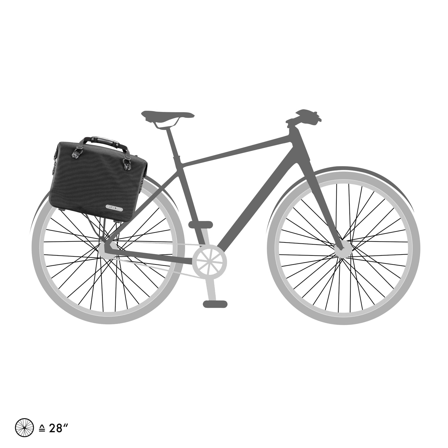 ORTLIEB PANNIER OFFICE-BAG QL2.1 BLACK 21L PS36C
