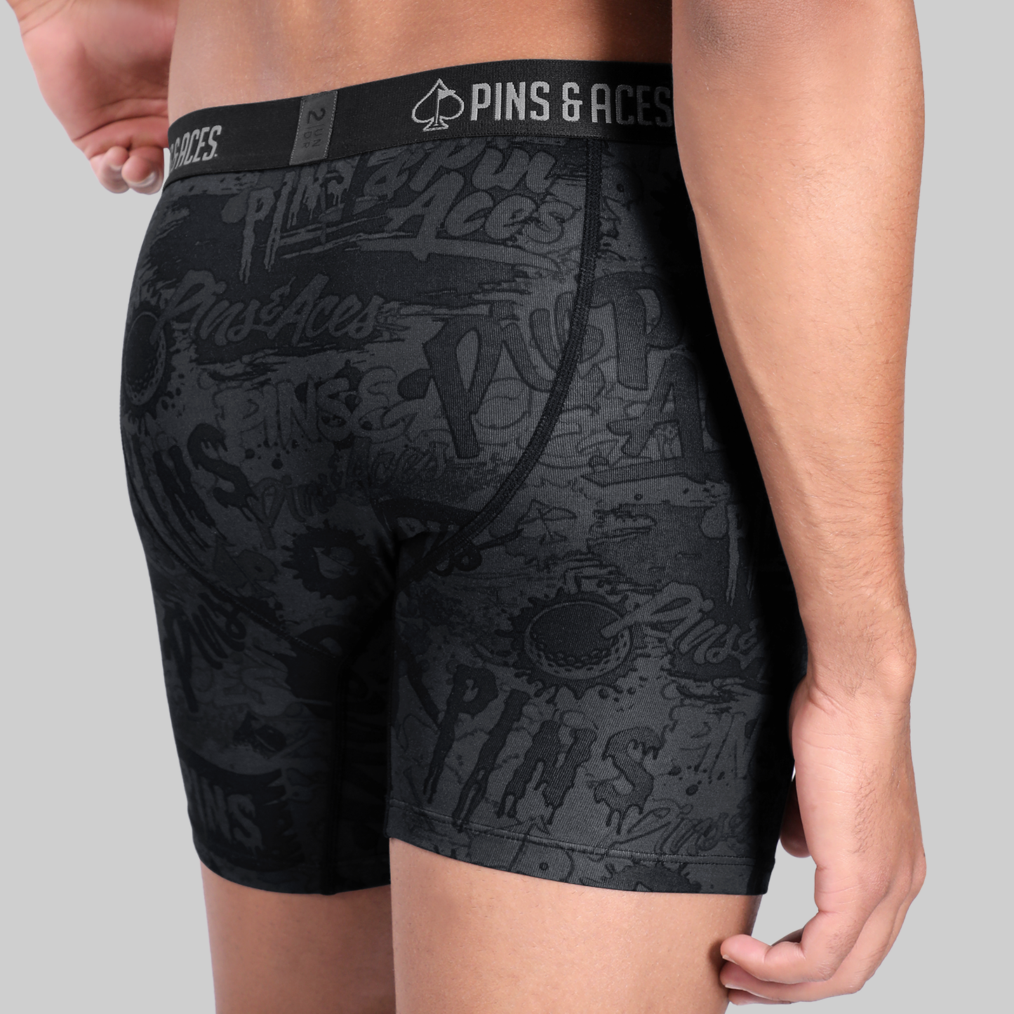 2UNDR x P&A Swing Shift 6'' Box Briefs (3 Pack)- Graffiti Splatter, Tiger Shatter & Palm Drip