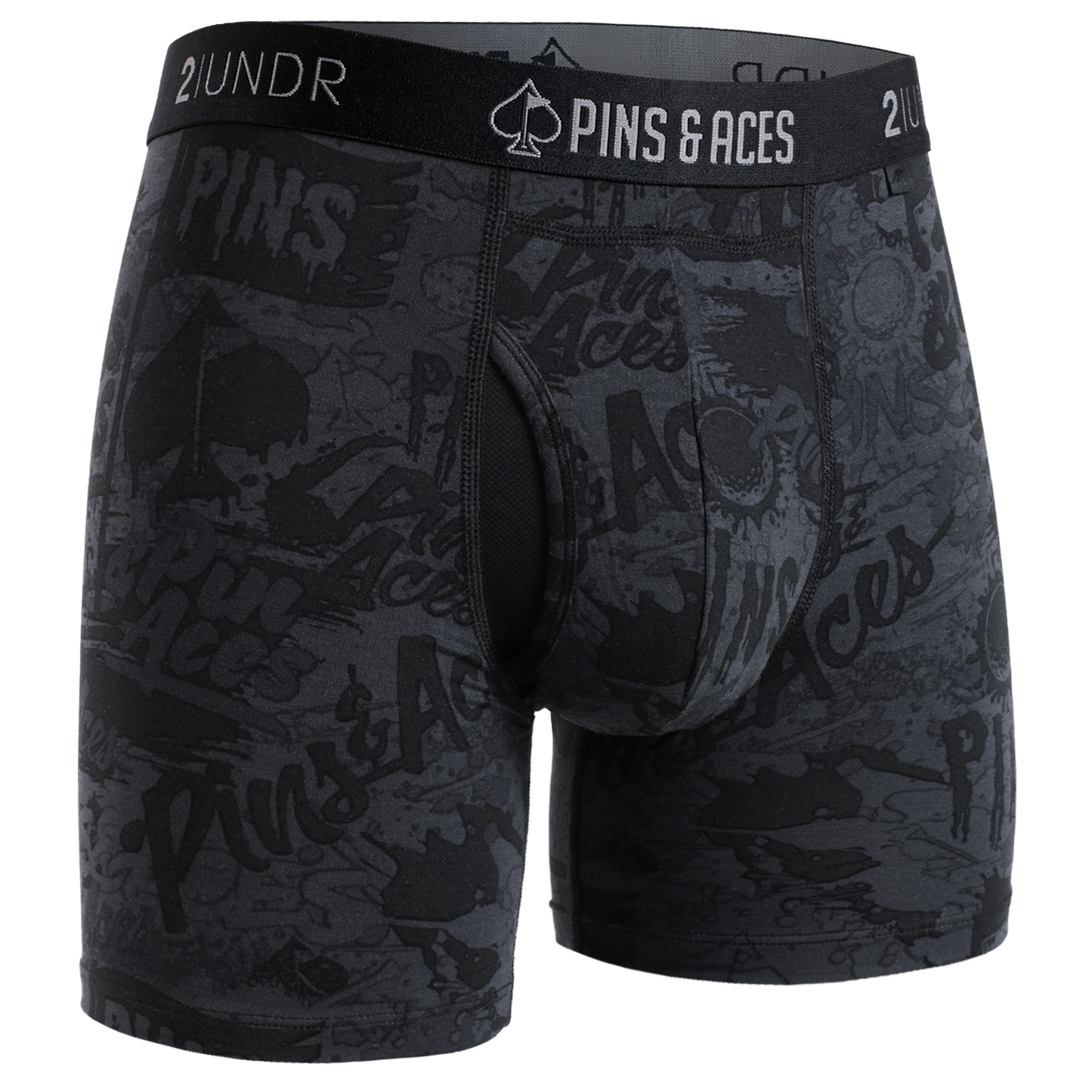 2UNDR x P&A Swing Shift 6'' Box Briefs- Graffiti Splatter