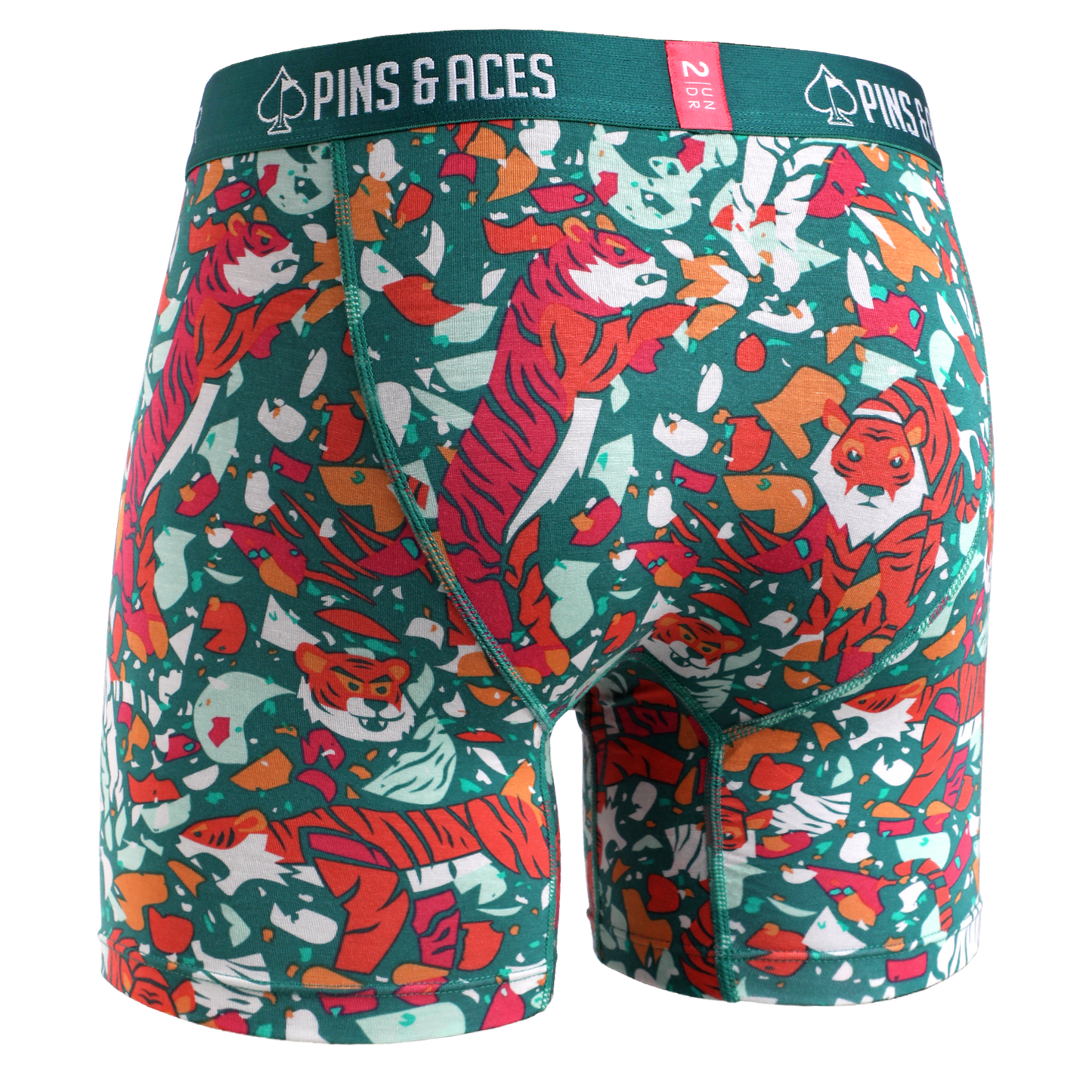 2UNDR x P&A Swing Shift 6'' Box Briefs- Tiger Shatter