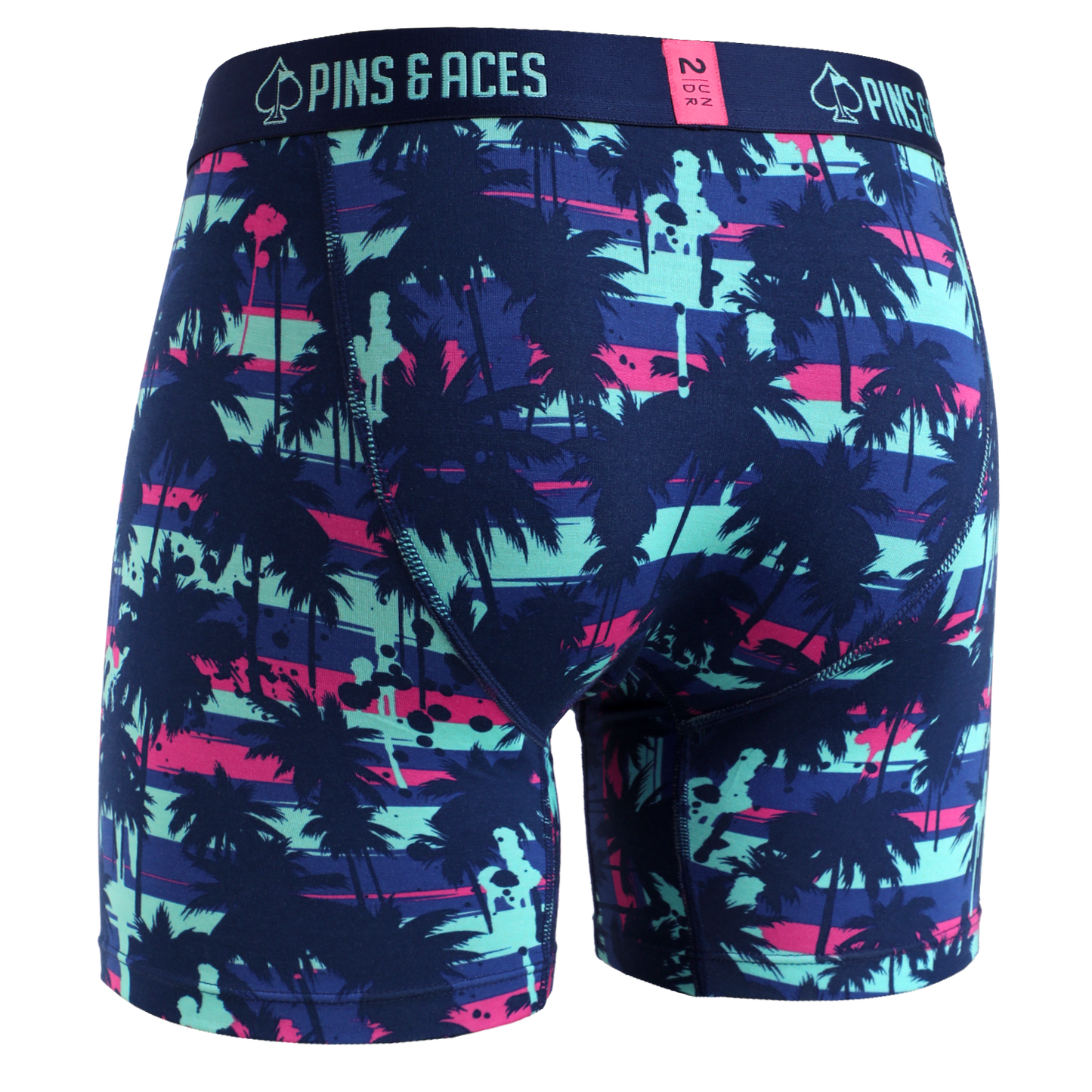 2UNDR x P&A Swing Shift 6'' Box Briefs- Palm Drip
