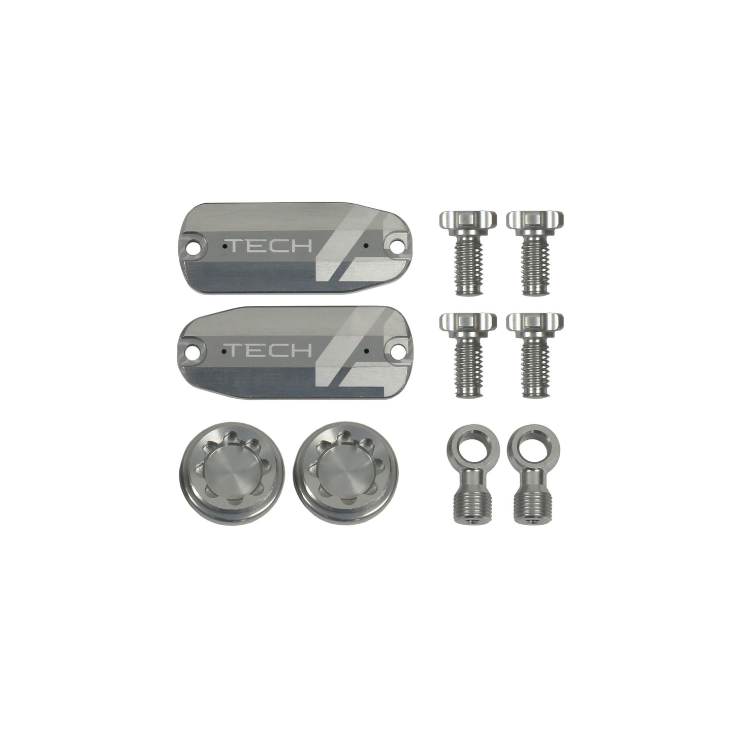 Hope Part Brake Tech 4 X2 Custom Kit Pair Silver