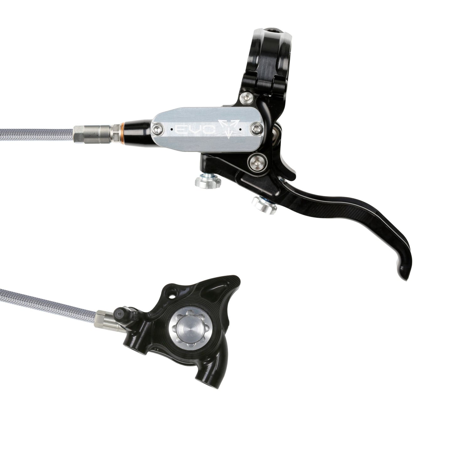 Hope Brake Evo X2 FM No Rotor Braided RH- Black/Silver