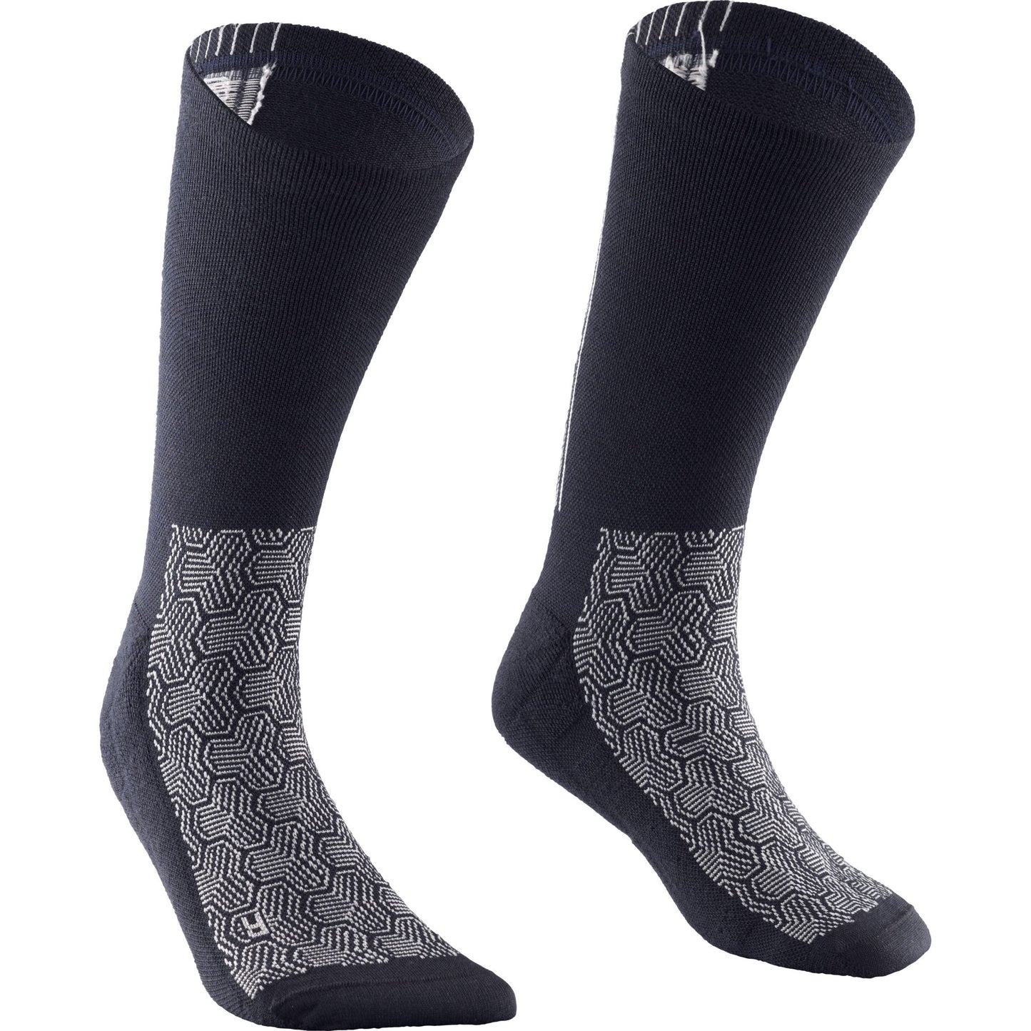 ESSENTIAL WOOL SOCKS- DEEP BLUE/SILVER