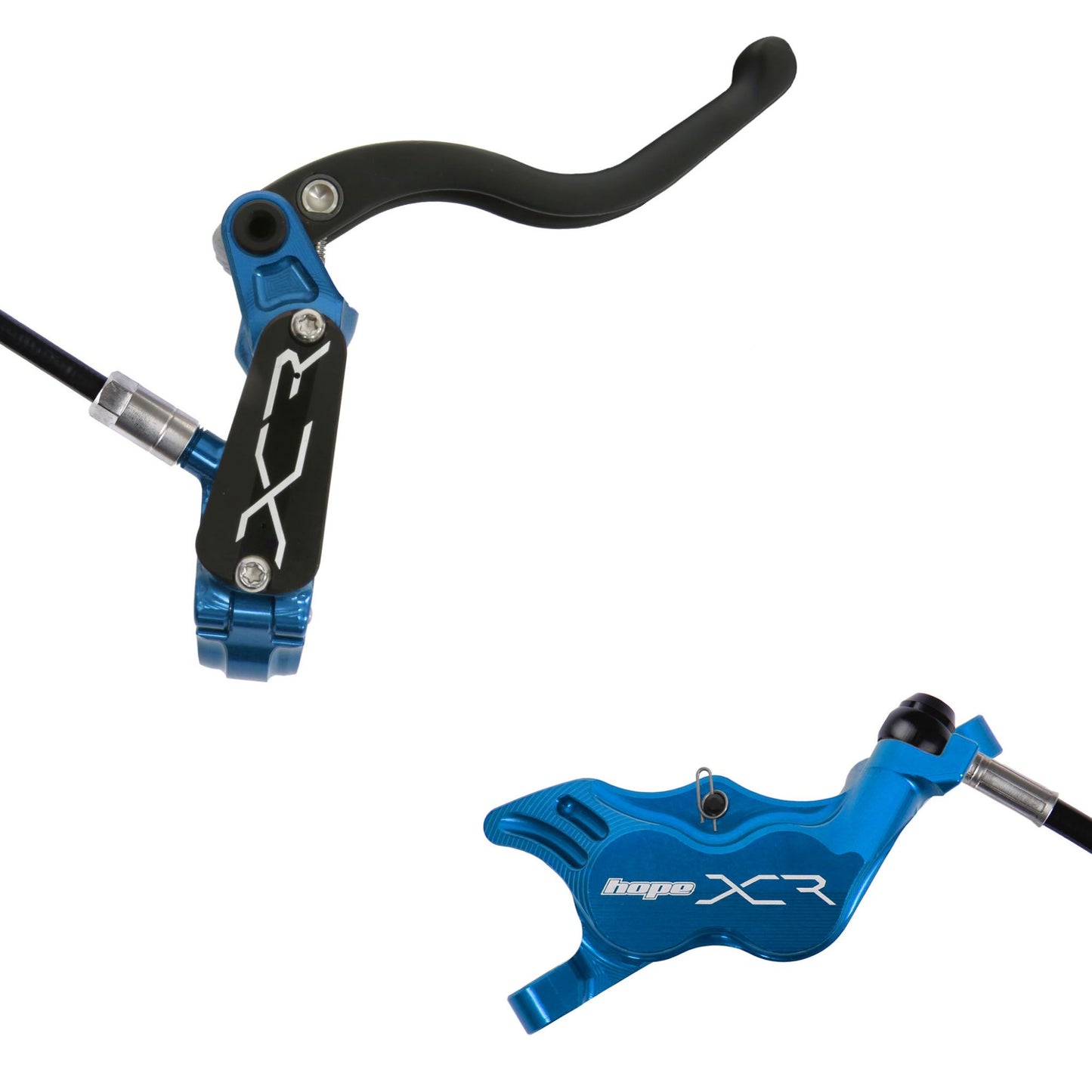 Hope Brake XCR Pro E4 No Rotor Rear LH Blue