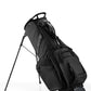 Sleek black Player Preferred™ golf bag with stand, featuring multiple pockets and a modern design for stylish golfers.