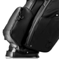 Sleek black Player Preferred Golf Bag in obsidian, featuring a sturdy base and stylish design for golfers.