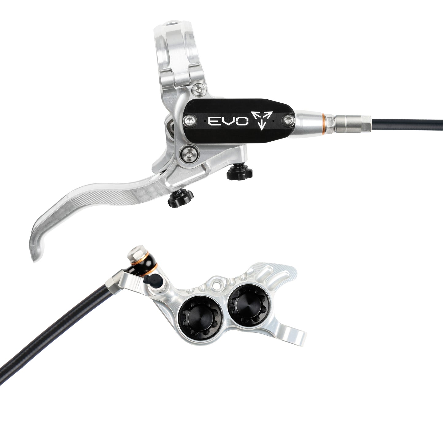 Hope Brake EVO GR4 No Rotor RH- Silver/Black
