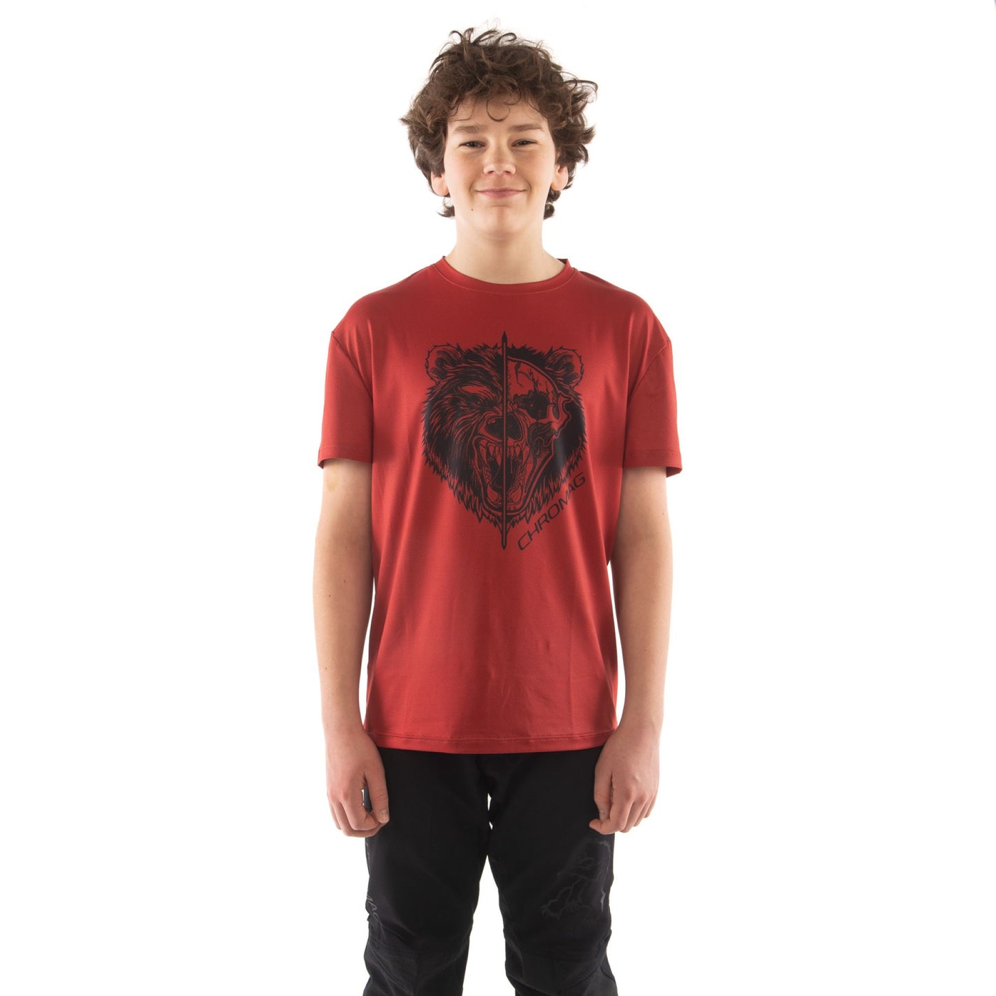 CHROMAG APPAREL METHOD TECH TEE KID'S- BURNT RED