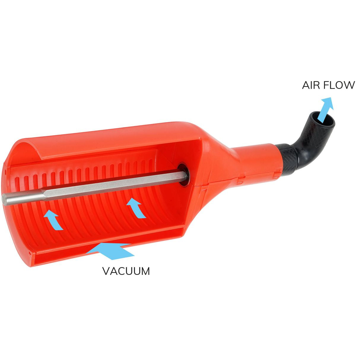 Couvercle de protection avec aspiration pour brosse rotative de 100mm