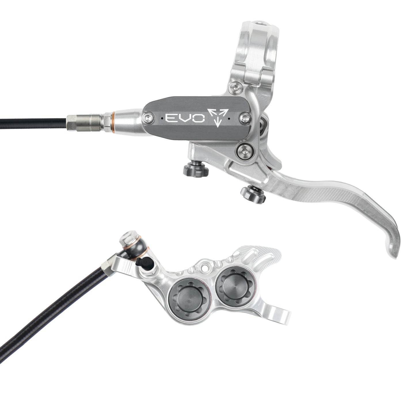 Hope Brake EVO GR4 No Rotor LH- Silver/Smoke