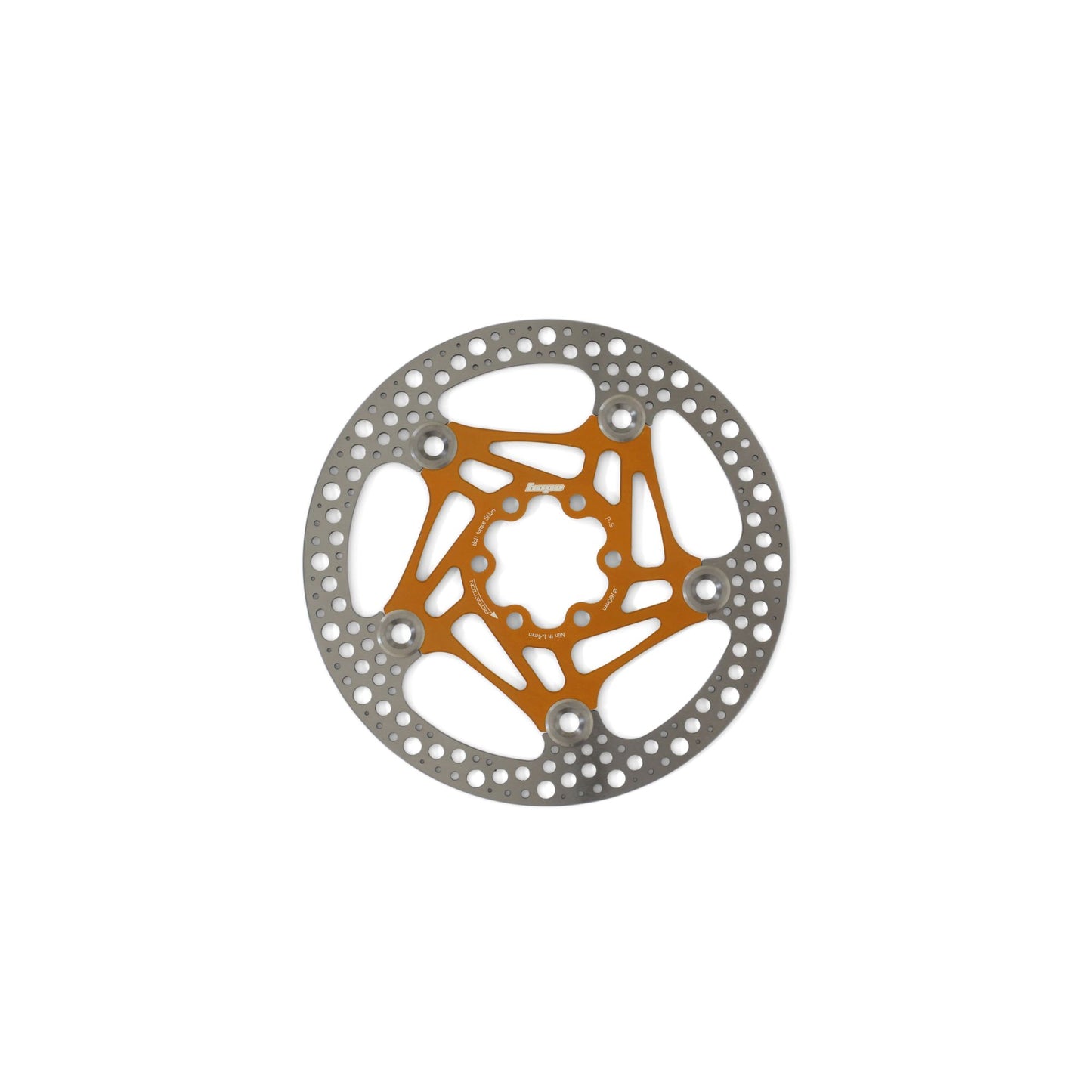 Hope Part Brake Disc Road Floating 140mm 6 bolt Orange